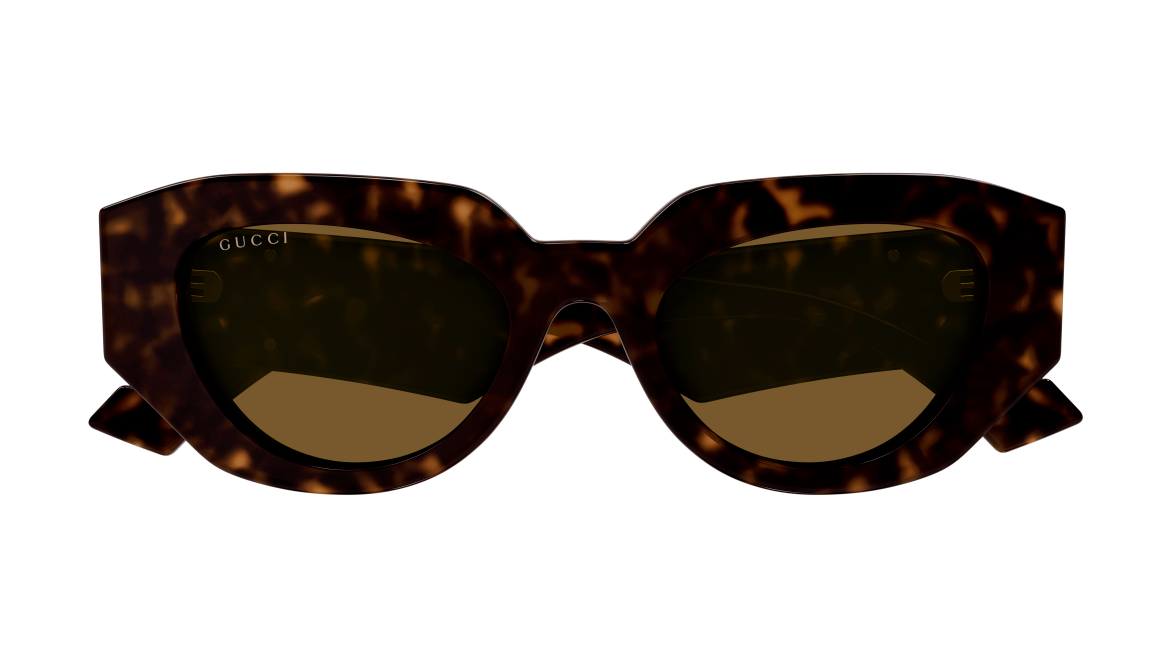 Gucci GG1421S 002 Havana/Brown Women's Cat eye Sunglasses