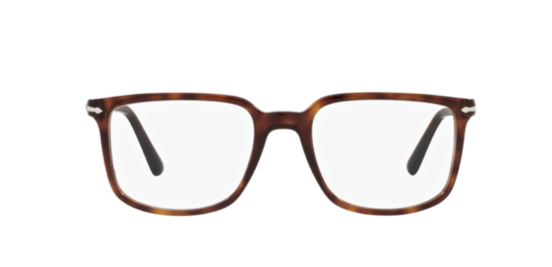 Persol 0PO3275V 24 Brown Havana/ Silver Rectangle Men's Eyeglasses