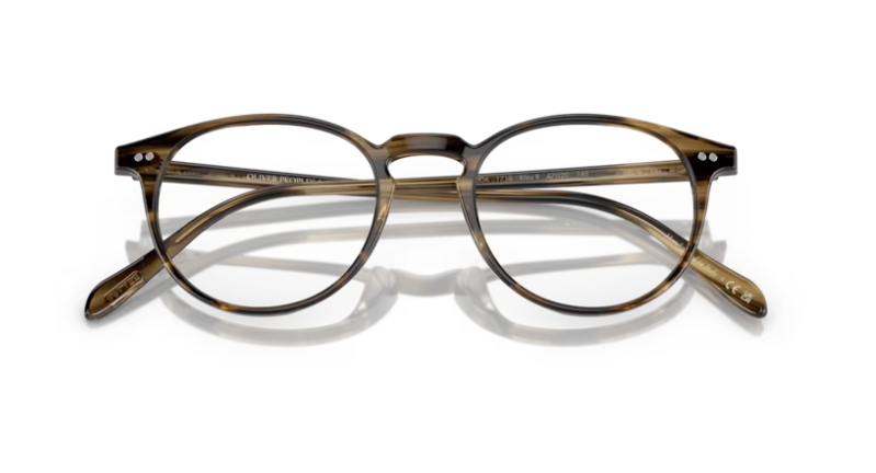 Oliver Peoples 0OV5004 Riley-r 1719 Olive smoke 45mm Round Men's Eyeglasses