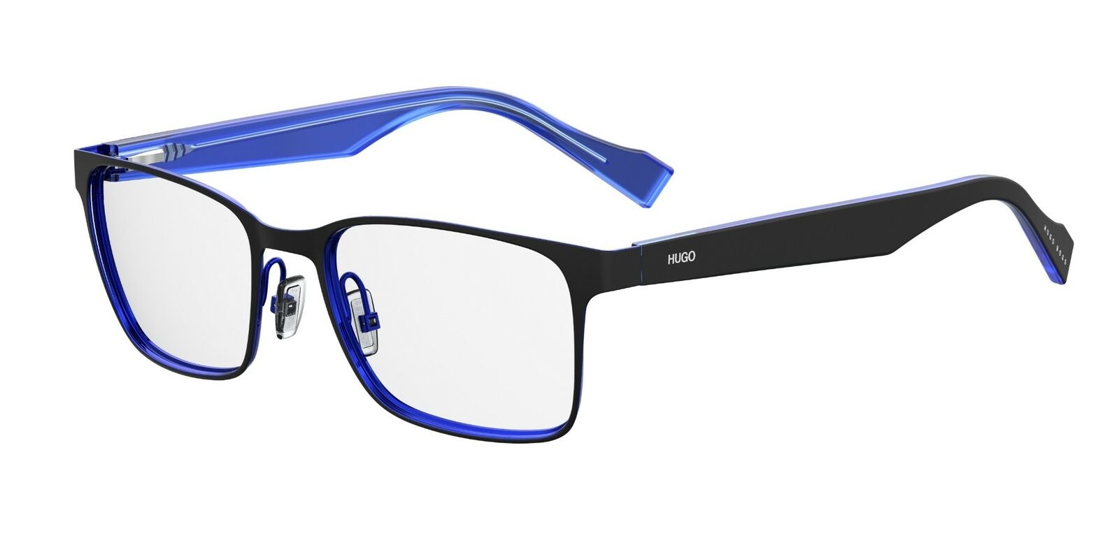 Hugo 0183 00VK Matte Black Blue Eyeglasses