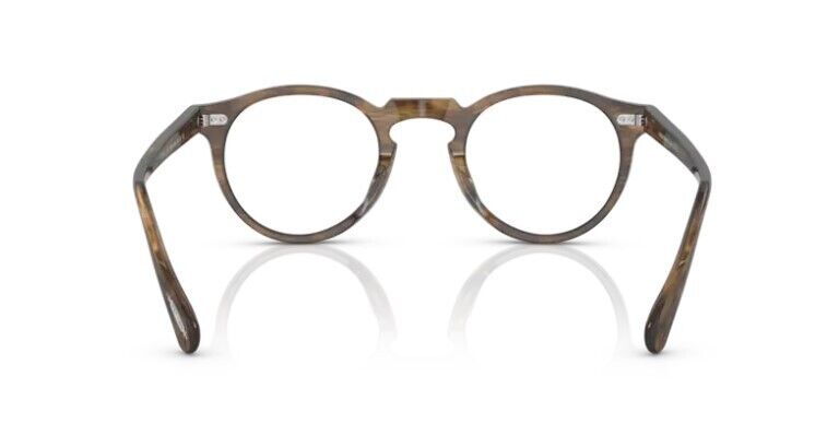 Oliver Peoples 0OV5186 Gregory Peck 1689 Sepia Smoke 50mm Round Men's Eyeglasses
