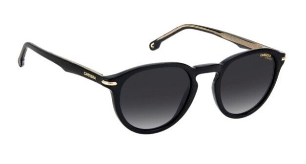 Carrera 277/S 0807/9O Black/Grey Shaded Oval Full-Rim Men's Sunglasses