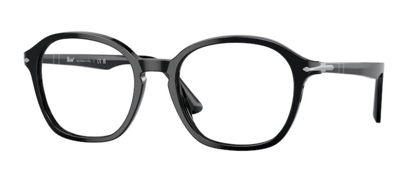 Persol 0PO3296V 95 Black Square Unisex Eyeglasses