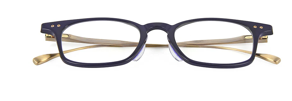Dita Buckeye DRX 2072 C Navy/Gold Rectangle Women's Eyeglasses