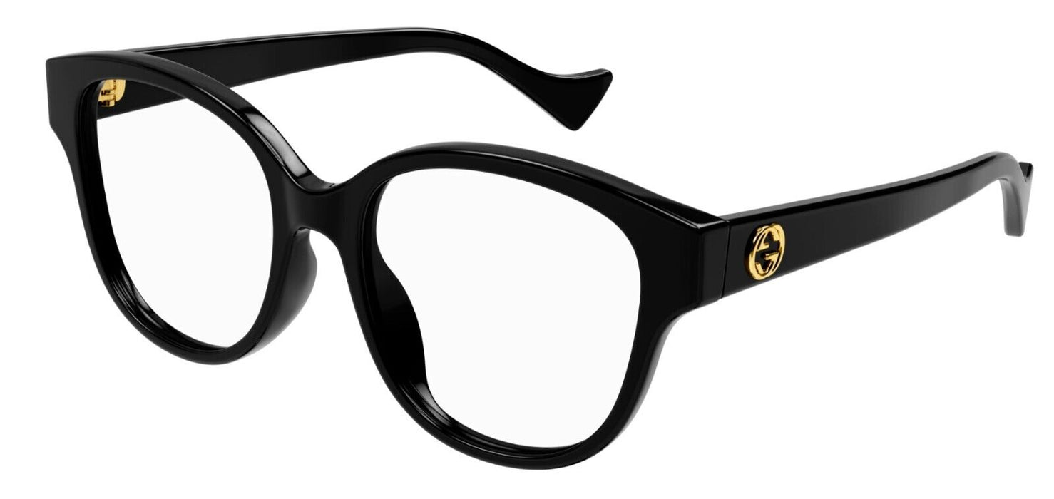 Gucci GG1260OA 001 Black Soft Square Women's Eyeglasses