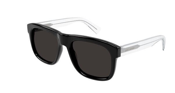 Saint Laurent SL 558 001 Black-Crystal/Black Square Men's Sunglasses