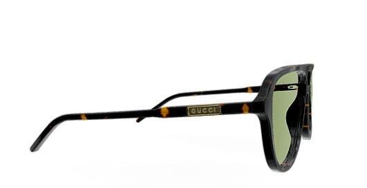 Gucci GG1156S 004 Havana/Green Pilot Men's Sunglasses