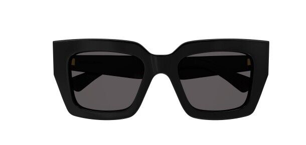 Bottega Veneta BV1212S 001 Black/Grey Square Women's Sunglasses