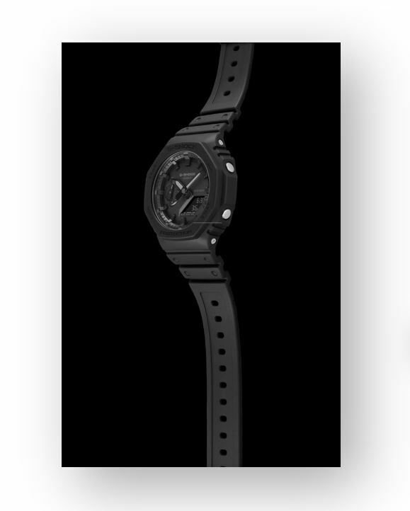 G-Shock Men's 2100 Series Black Dial Resin Strap Men's Watch GA2100P-1A