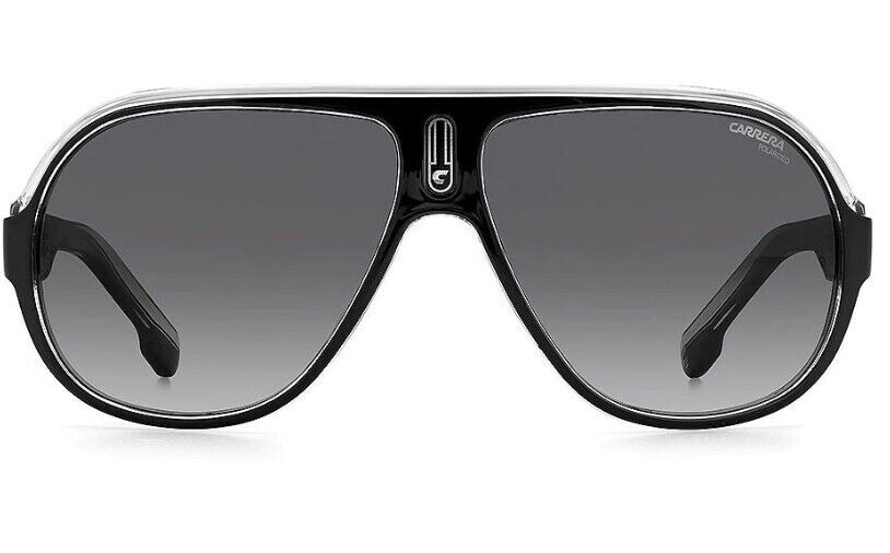 Carrera Speedway/N 80S/WJ Black-White/Grey Polarized Aviator Men's Sunglasses