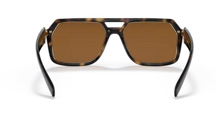 Versace 0VE4399 108/73 Havana/Dark Brown Wide Rectangle Men's Sunglasses