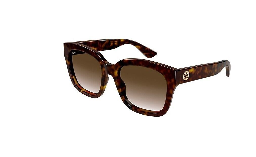 Gucci GG1338S 003 Havana / Gradient Brown  Square Women's Sunglasses