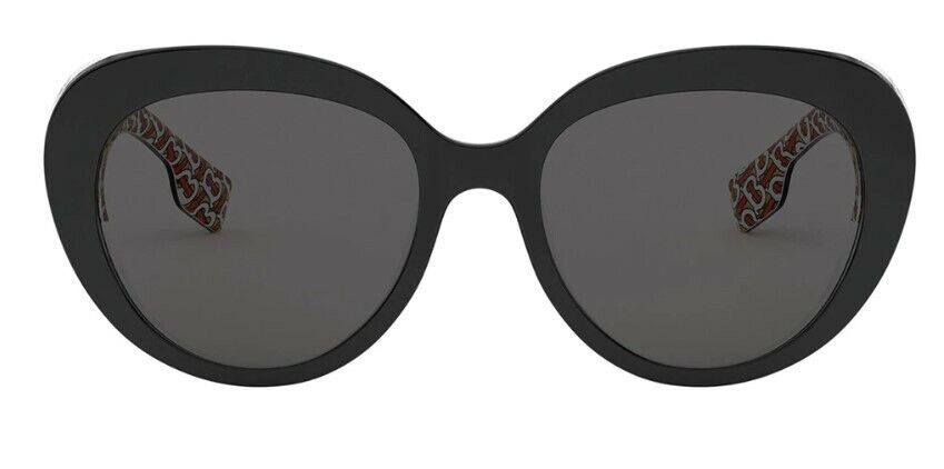 Burberry BE4298 382287 Top Black On Print TB Red /Grey Women's Sunglasses