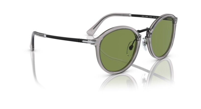 Persol 0PO3309S 309/4E Transparent Grey/Green Unisex Sunglasses