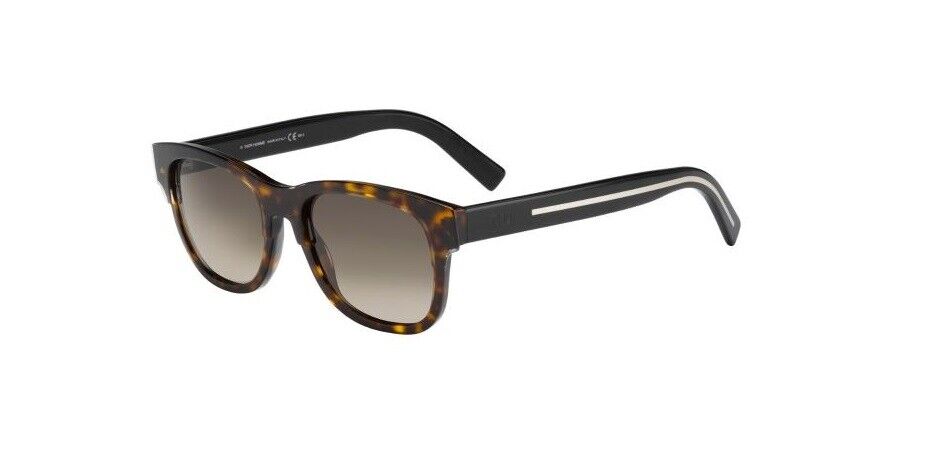 Dior Homme Blacktie196S 0L1L/HA Havana Black/Brown Gradient Sunglasses