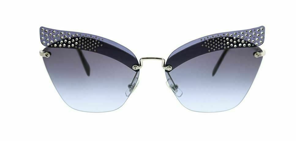 Miu Miu 0MU 56TS Special Project  KJG2F0 Dark Blue Transp Sunglasses