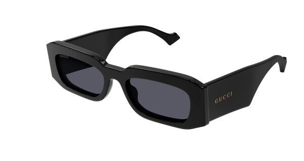 Gucci GG 1426S 001 Black/Grey Rectangular Men's Sunglasses