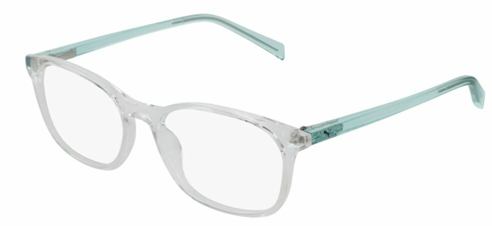 Puma PJ 0031O 004 Crystal Green Square Kids Eyeglasses