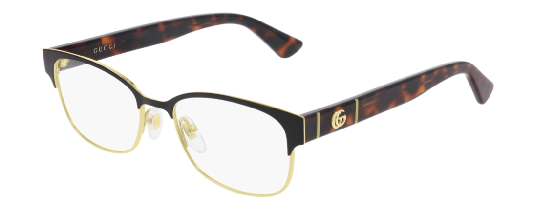 Gucci GG 0751O 002 Havana Slightly Cat Eye Women's Eyeglasses