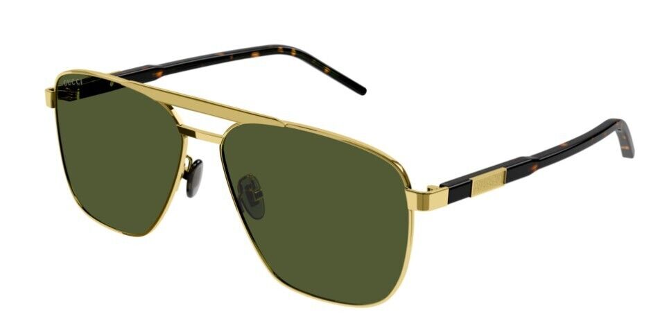 Gucci GG1164S 004 Gold/Green Men's Sunglasses