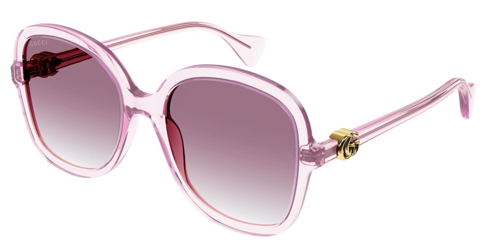 Gucci GG1178S 005 Pink/Violet Gradient Oversize Soft Square Women's Sunglasses