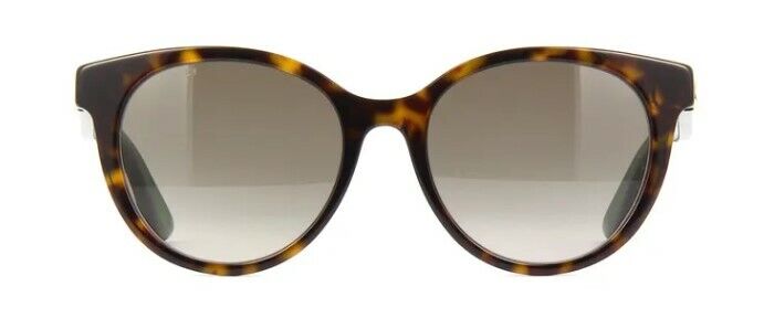 Gucci GG 0702SKN-003 Havana Gradient Brown Cat-Eye Women Sunglasses