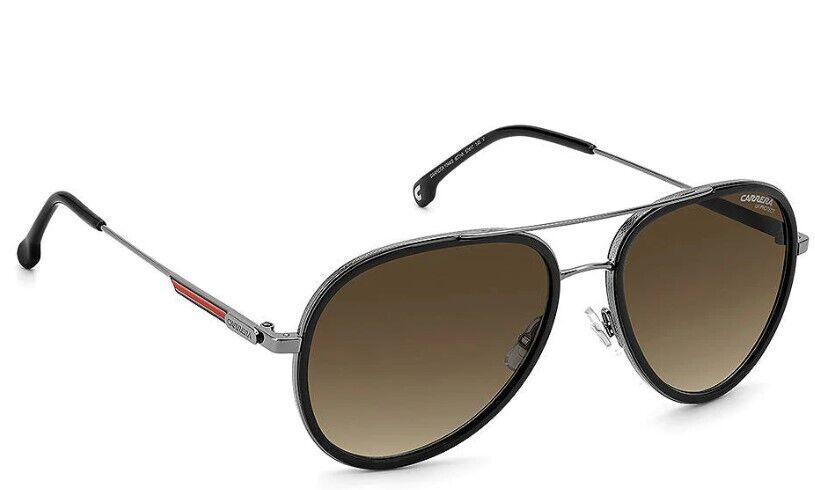 Carrera 1044/S 0807/HA Black/Brown Gradient Full-Rim Unisex Sunglasses