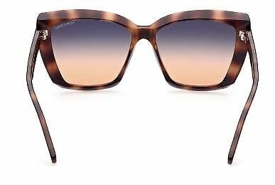Tom Ford F T0920 Scarlet 02 53P Havana Teal/Orange Gradient Women Sunglasses