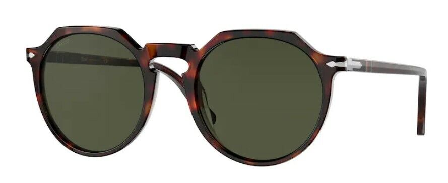 Persol 0PO 3281S 24/31 Havana/Green Unisex Sunglasses