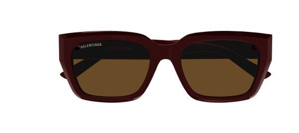 Balenciaga BB0272SA 004 Red/Brown Cat-Eye Unisex Sunglasses