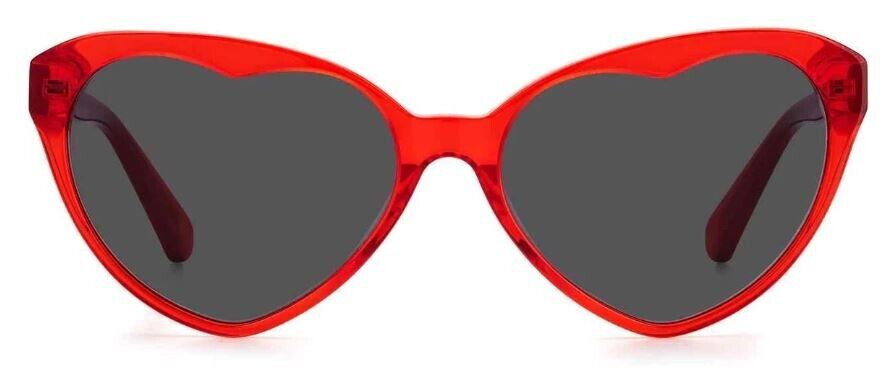 Kate Spade Velma/S 0C9A/IR Red/Grey Anti-Reflective Heart Women's Sunglasses