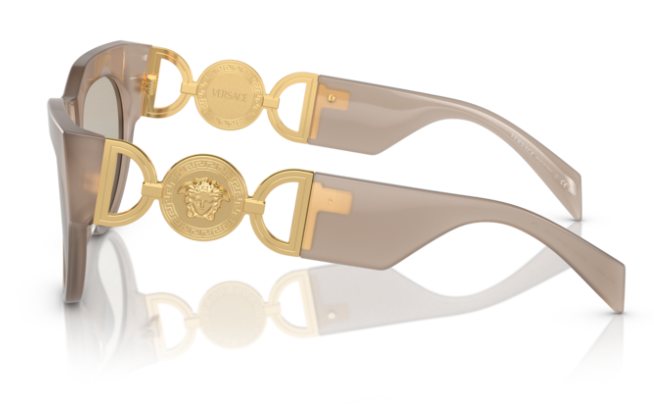 Versace Cat Eye Sunglasses Opal Brown/Light Brown (VE4440U-5407/3)