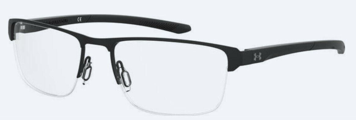 Under Armour Ua 5037/G 0003/00 Matte Black Rectangle Metal Unisex Eyeglasses