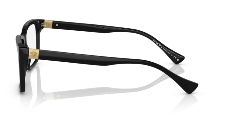 Versace 0VE3328 GB1 Black 58mm Rectangle Men's Eyeglasses