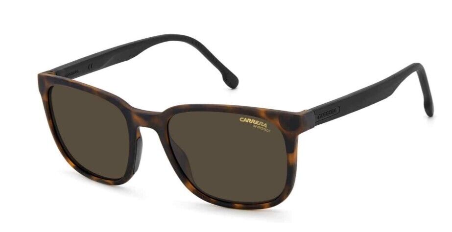 Carrera 8046/S 0N9P/70 Matte Havana/Brown Rectangle Men's Sunglasses