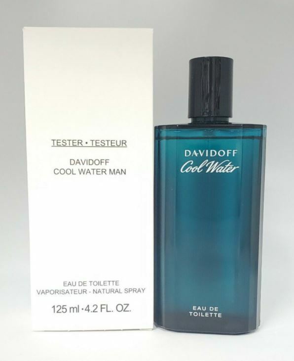 Cool Water Cologne by Davidoff for Men EDT 4.2 oz/125 ml Tester In Box