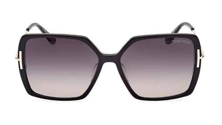 Tom Ford FT1039 Joanna 01B Shiny Black/Smoke Gradient Women's Sunglasses