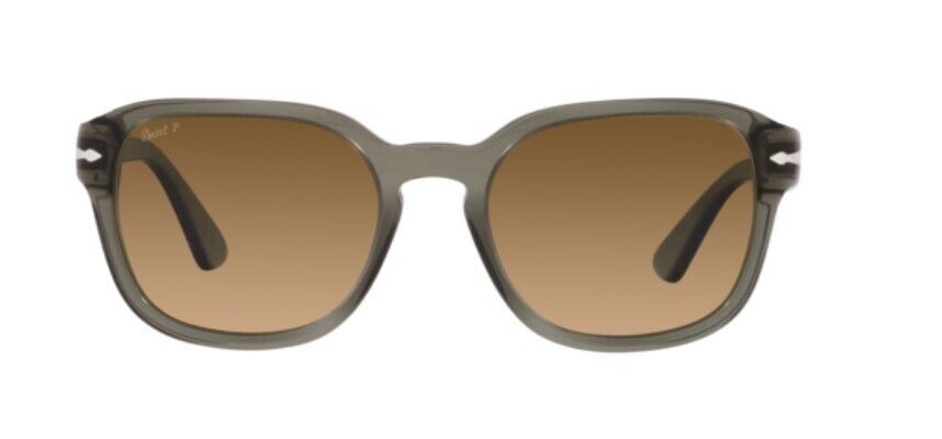 Persol 0PO3305S 1103M2 Grey Taupe Transparent/Brown Polarized Unisex Sunglasses