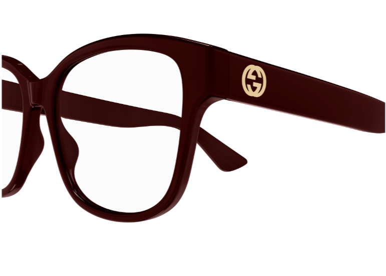 Gucci GG1340O 005 Red Squared Oversized Women's Eyeglasses
