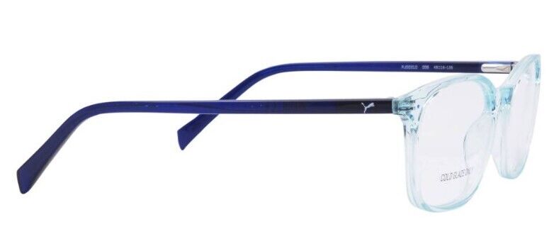Puma PJ0031O 009 Light Blue-Blue Square Junior Full-Rim Eyeglasses