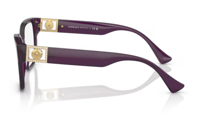 Versace VE3329B 5384 Transparent plum 52 MM Women's Eyeglasses