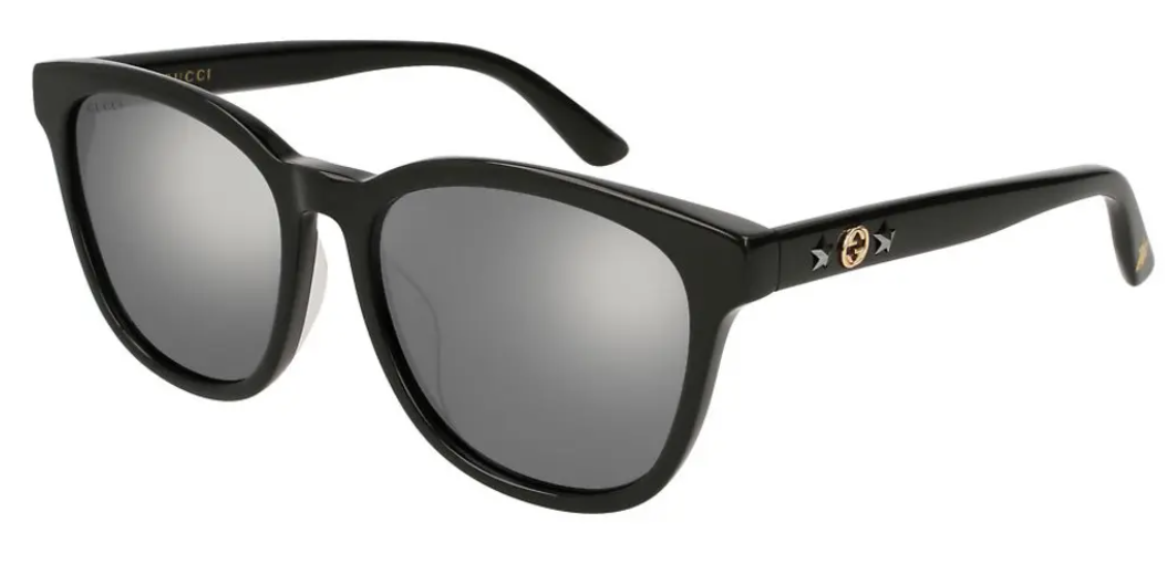 GUCCI GG0232SK 002 Black Grey/Square Women's Sunglasses