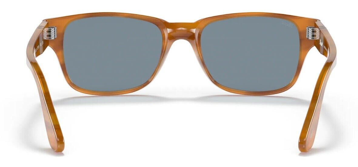 Persol 0PO 3288S 960/56 Striped Brown/Light Blue Men's Sunglasses