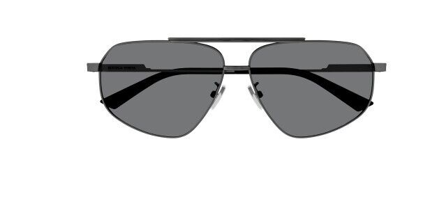 Bottega Veneta BV1194S 001 Gunmetal/Grey Caravan Unisex Sunglasses