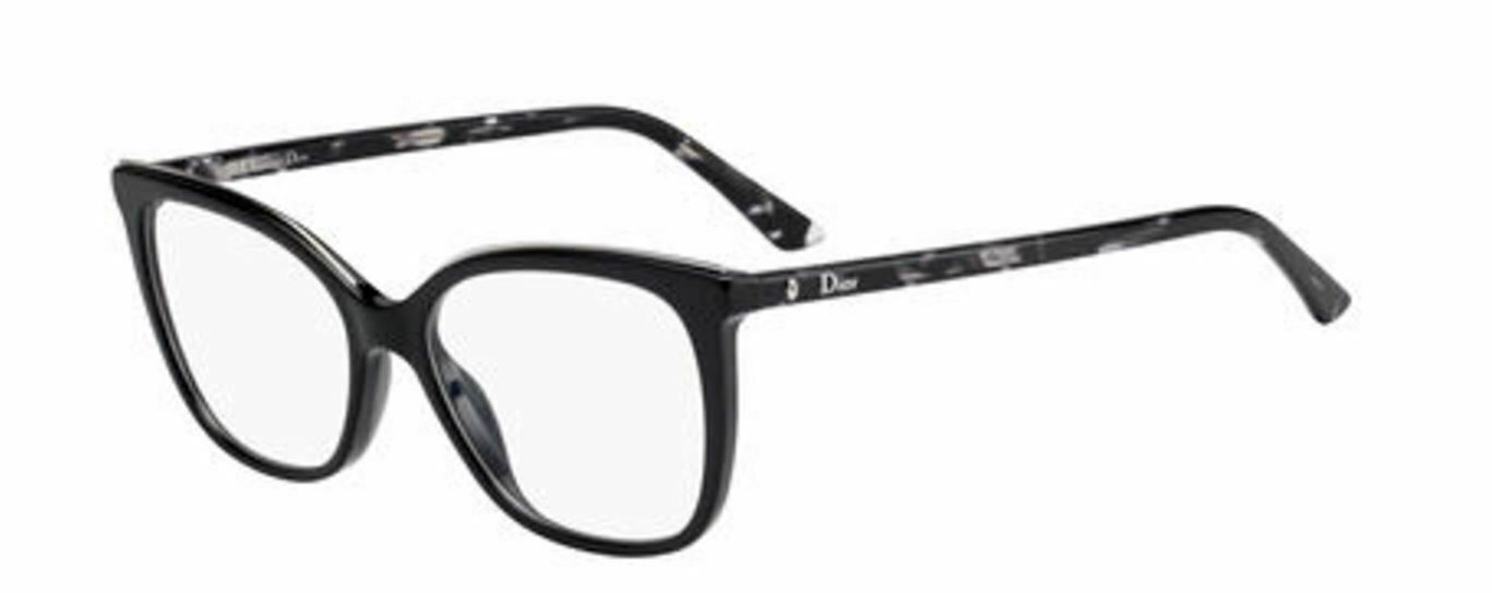 New Christian Dior Montaigne 50 WR7 Black Havana Eyeglasses