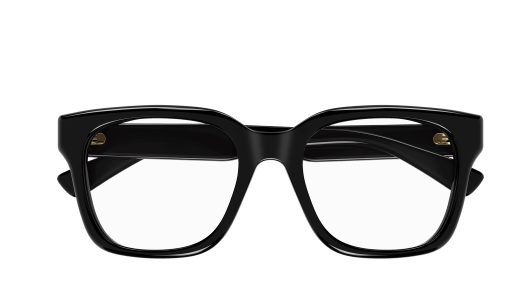 Gucci GG1176O-001 Black Clear Square Men's Eyeglasses