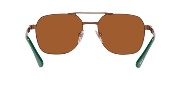 Persol 0PO1004S 112453 Shiny Brown/ Light Brown Square Unisex Sunglasses