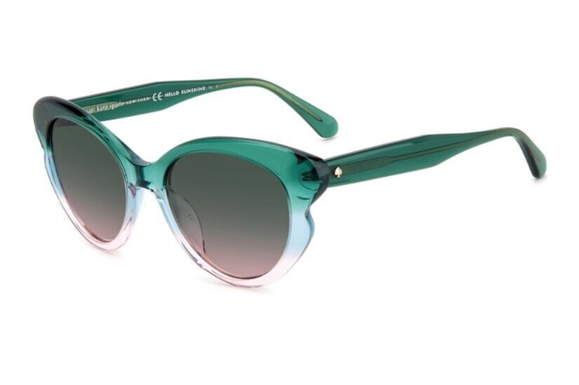 Kate Spade Elina/G/S 03UK/JP Green-Blue/Green-Pink Shaded Women's Sunglasses