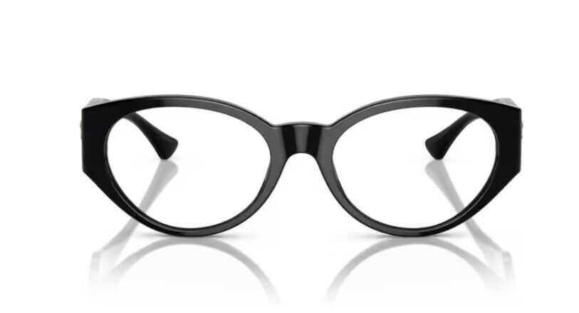 Versace 0VE3345 GB1 - Black/Clear Oval 52 mm Women's Eyeglasses