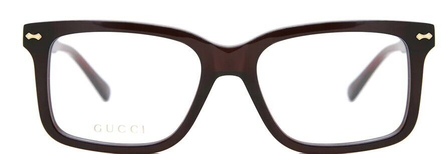 Gucci GG0914O 003 Brown Rectangular Men's Eyeglasses